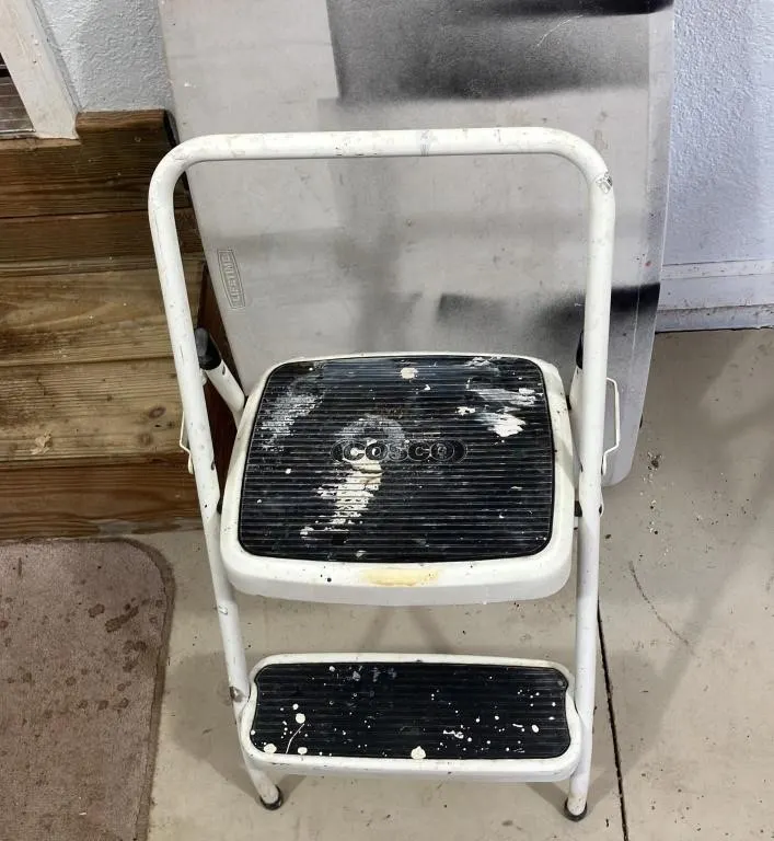 Cosco Two-Step Folding Metal Utility Ladder