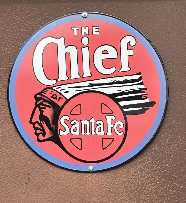Santa Fe The Chief Circular Sign