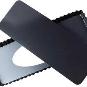 Lot of 2-Nonstick Tart Pan Removable Bottom