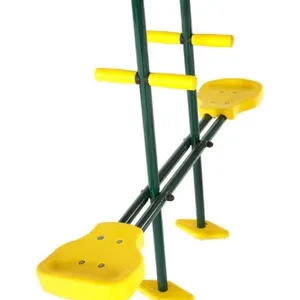 A 2-seat glider with hand and foot grips