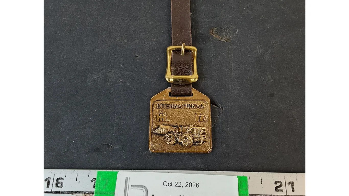 International Harvester Watch Fob with Leather Strap