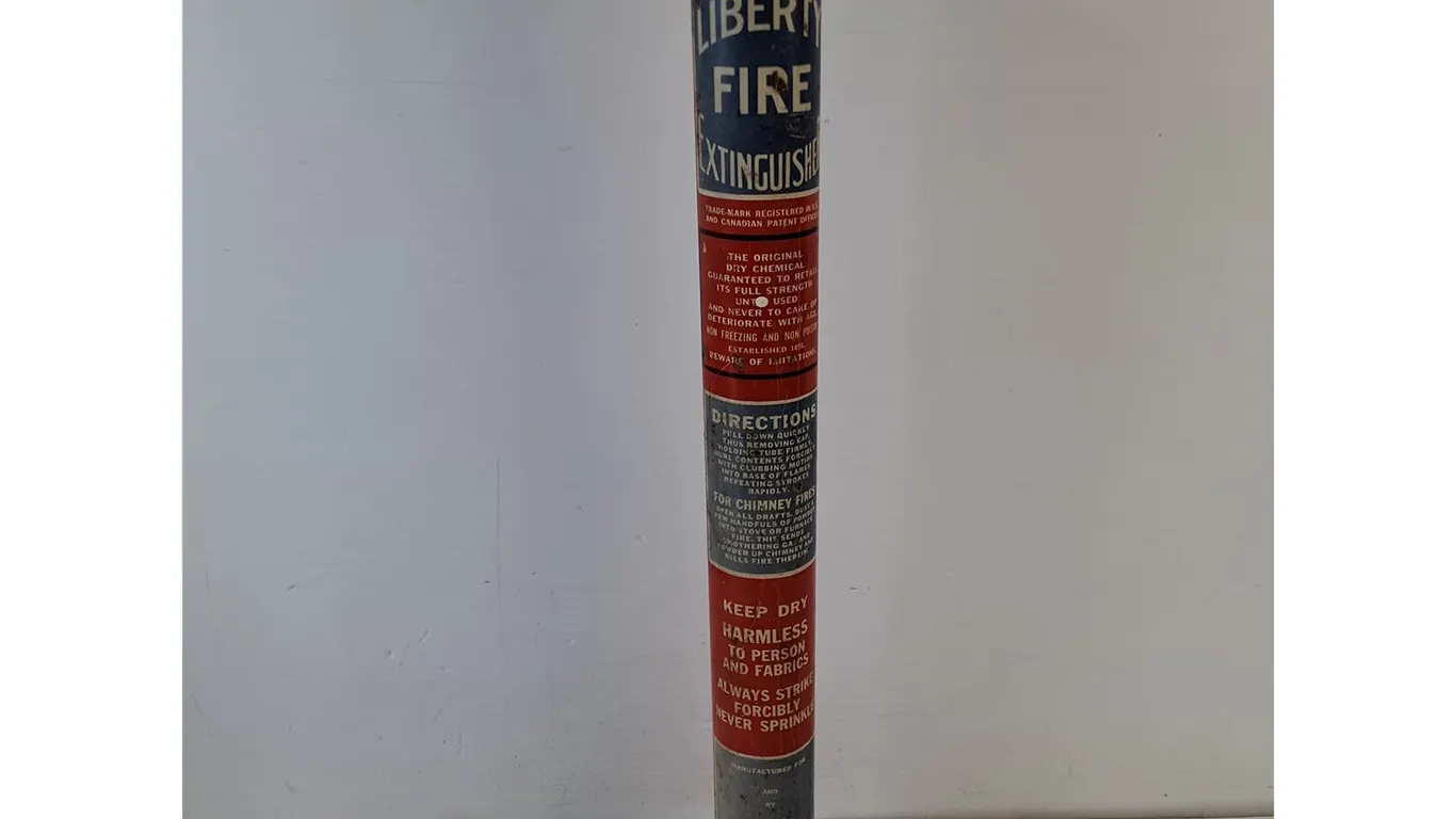 Vintage old Liberty Fire Extinguisher