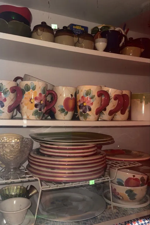 Heritage Mint Ltd. Gatherings Ceramic Kitchen Set with Plates, Cups, Saucers and Dishes