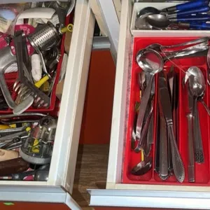 Stainless Steel Flatware and Mixed Kitchen Utensil Lot
