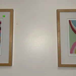 Framed Abstract Print Reproductions Signed A. Davis