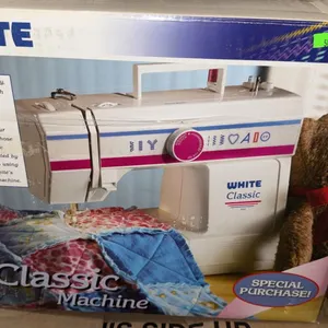 White classic sewing machine
