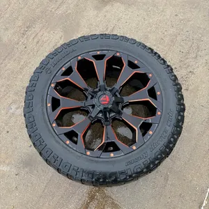 Set of 4 - 22” Fuel rims with 35” tires   (GST 5% charged)