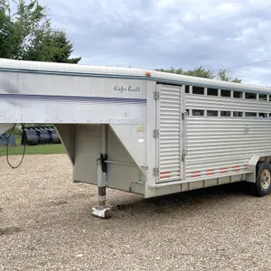 1994 KIEFER BUILT t/a 20 Ft. Aluminum Stock Trailer