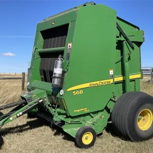 2011 JOHN DEERE 568 Round Baler, 7,504 Total Bales, Twine Only, Shedded
