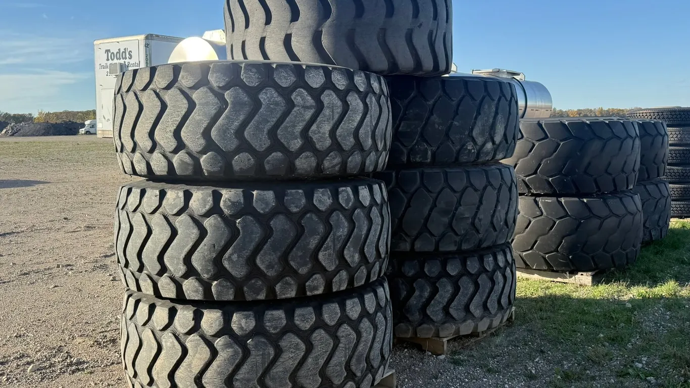 (5) Used Wheel Loader Tires