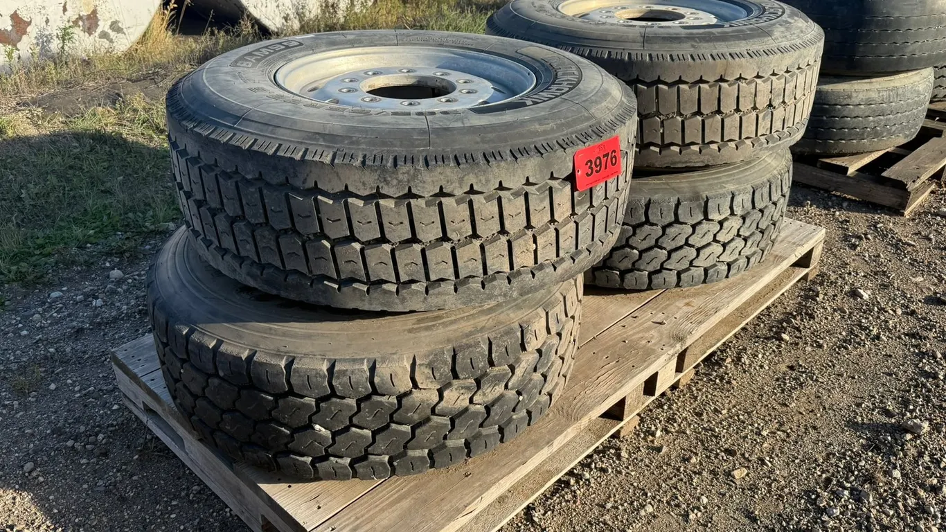 (4) 385/65R22.5 Wheels & Tires