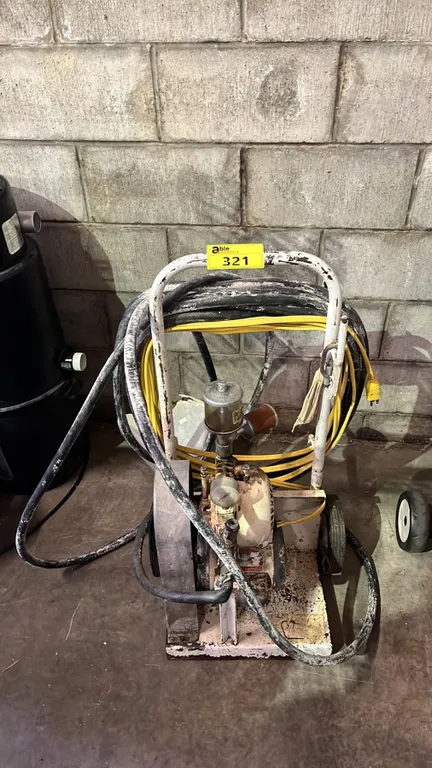 TEXTURE PAINT PUMP COMPRESSOR: *DAMAGED TEXTURE HOPPER*