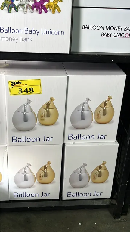 (8) *NEW IN BOX* GLAZED CERAMIC BALLOON JARS