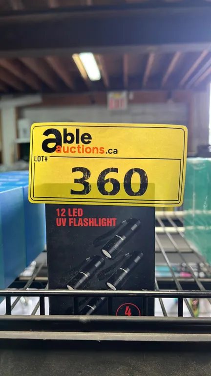 (4) *NEW IN BOX* 12 LED UV FLASHLIGHTS