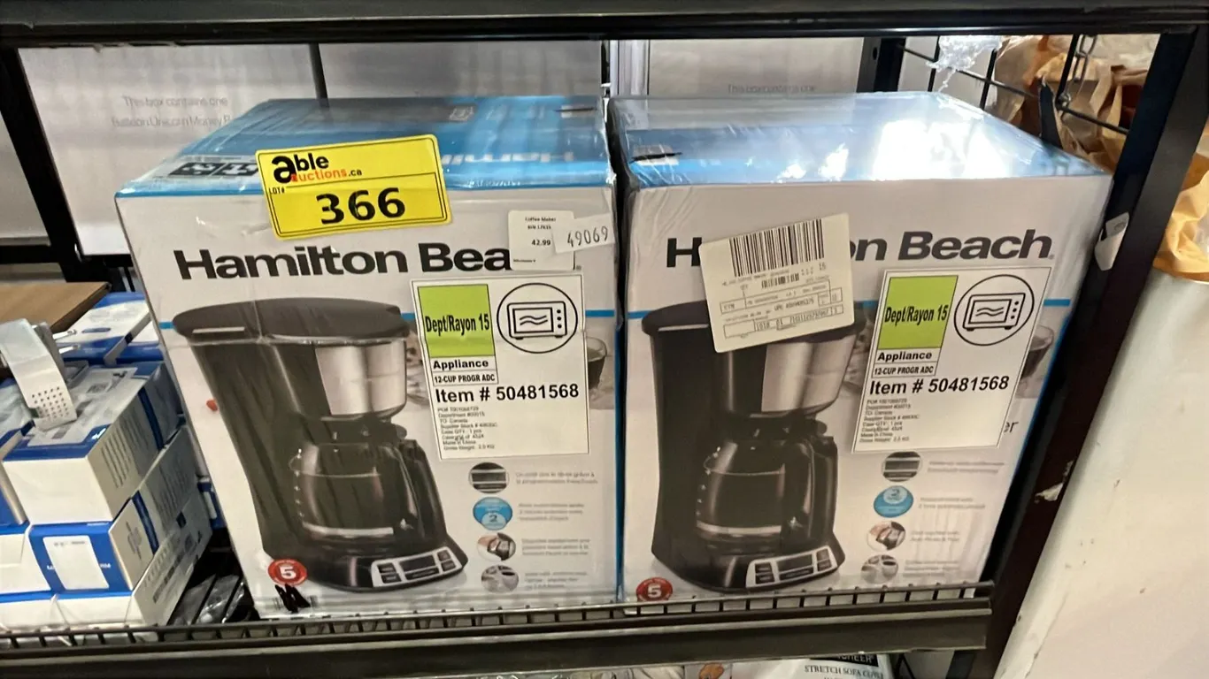 (2) *NEW IN SEALED BOXES* HAMILTON BEACH 12-CUP COFFEE MAKERS