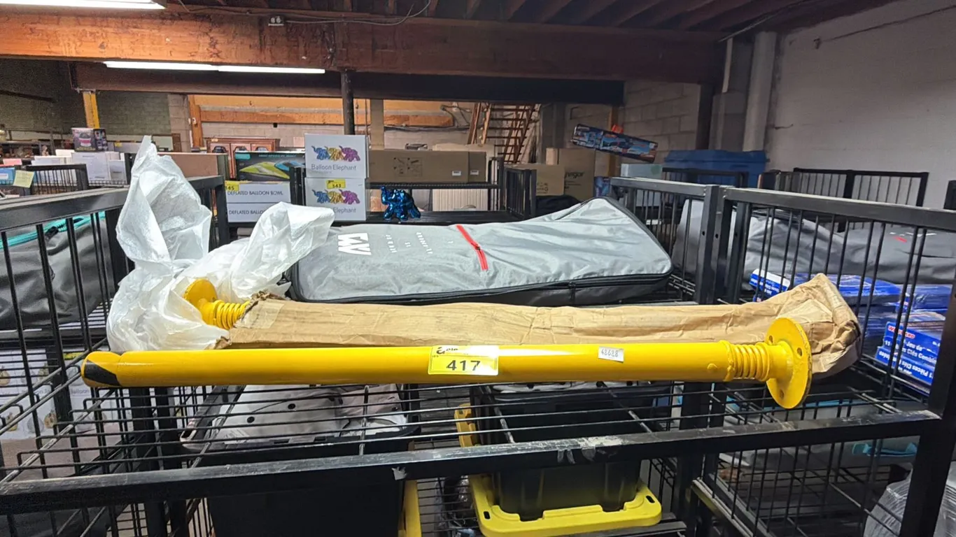 (2) SPRING LOADED BOLLARDS