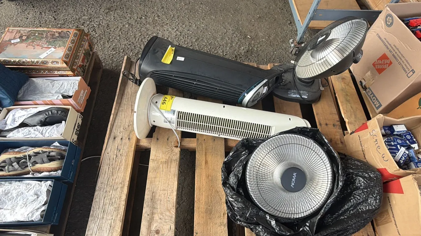 PALLET OF ASSORTED FANS *MUST TAKE ALL*
