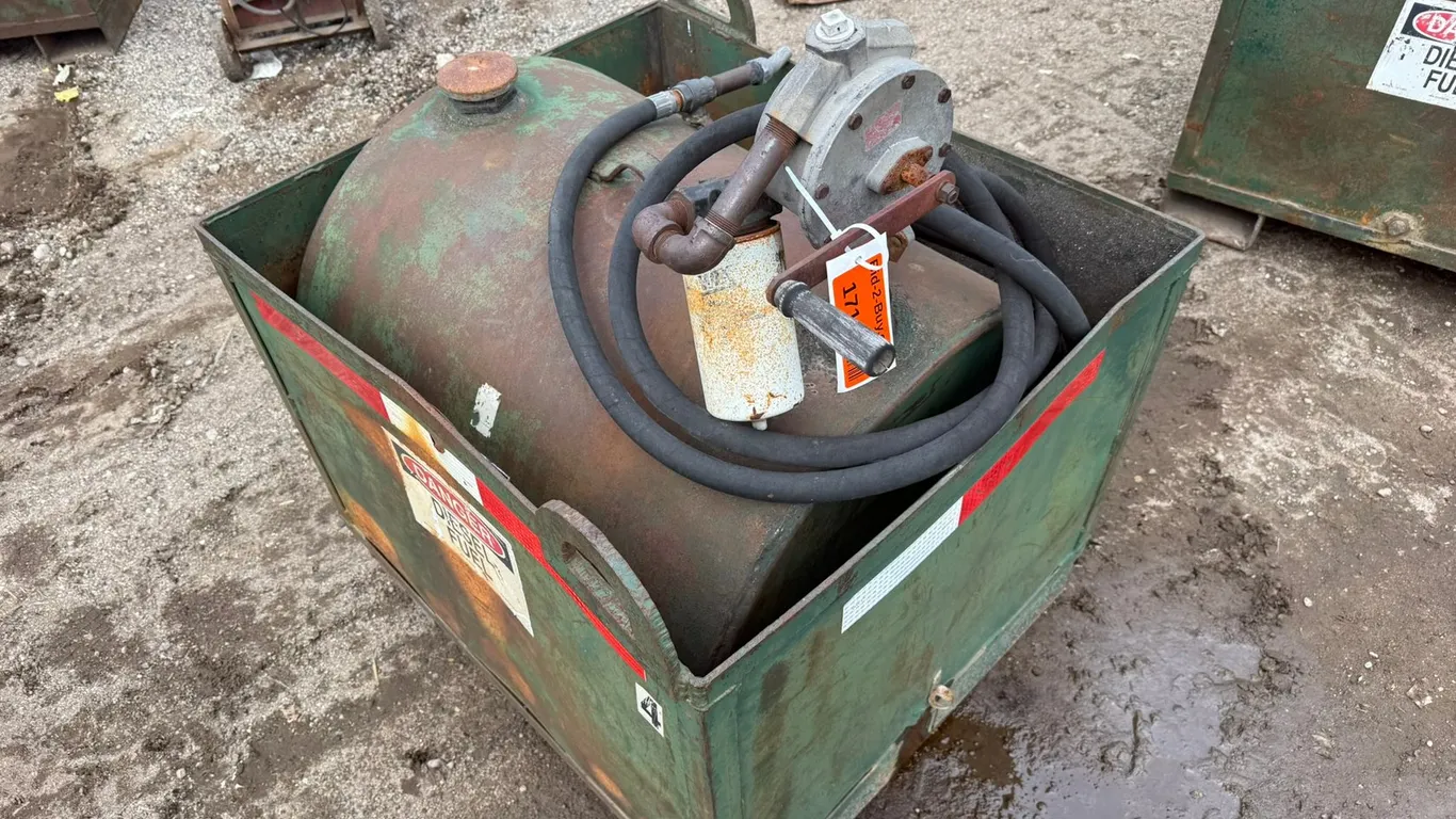 Diesel Fuel Tank with Fill Rite Rotary Pump
