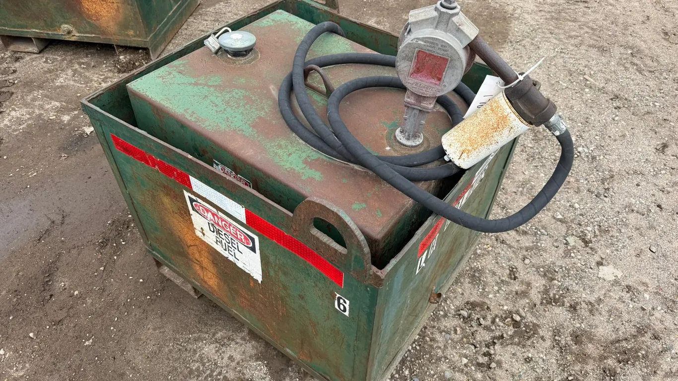Diesel Fuel Tank with Fill Rite Rotary Pump