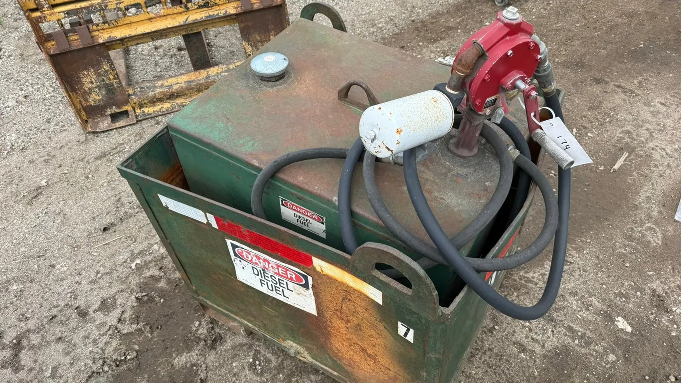 Diesel Fuel Tank with Fill Rite Rotary Pump