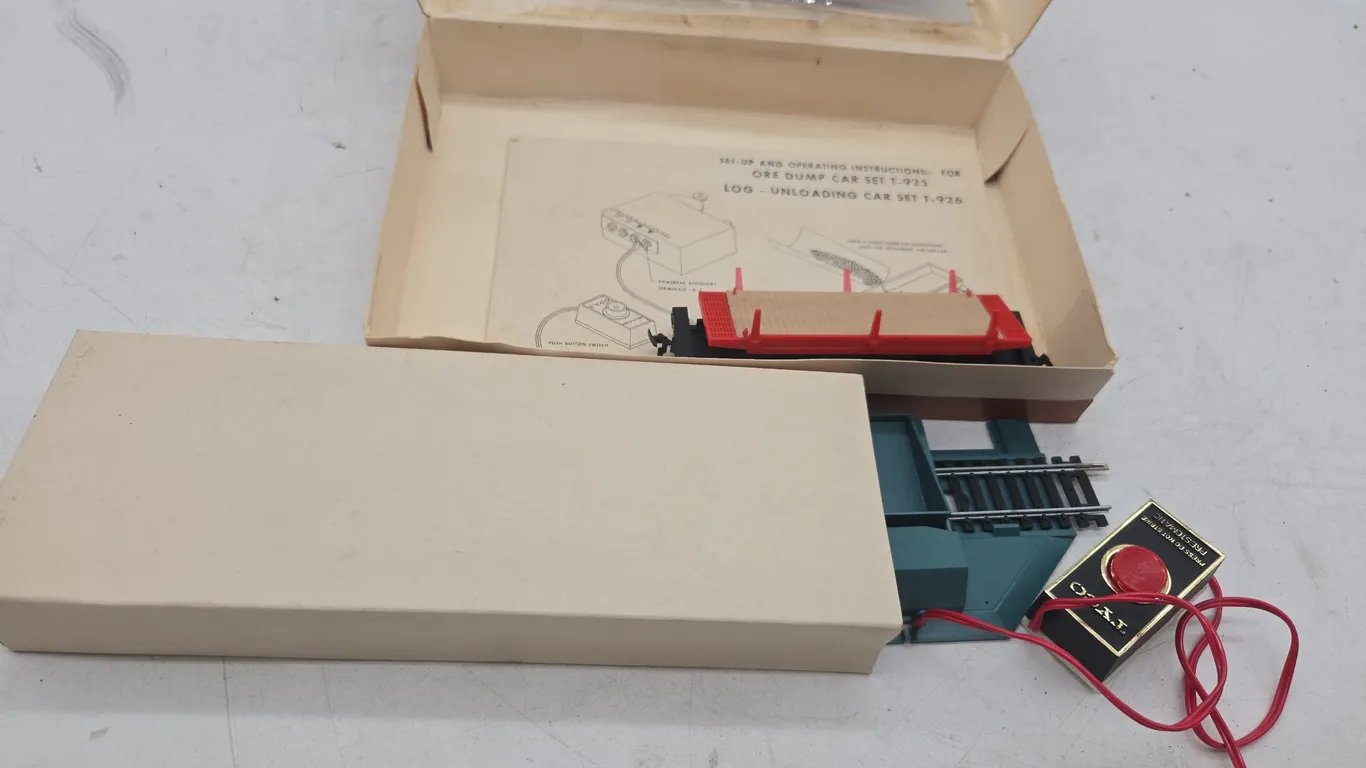 Vintage tyco brand log dump car set with remote control