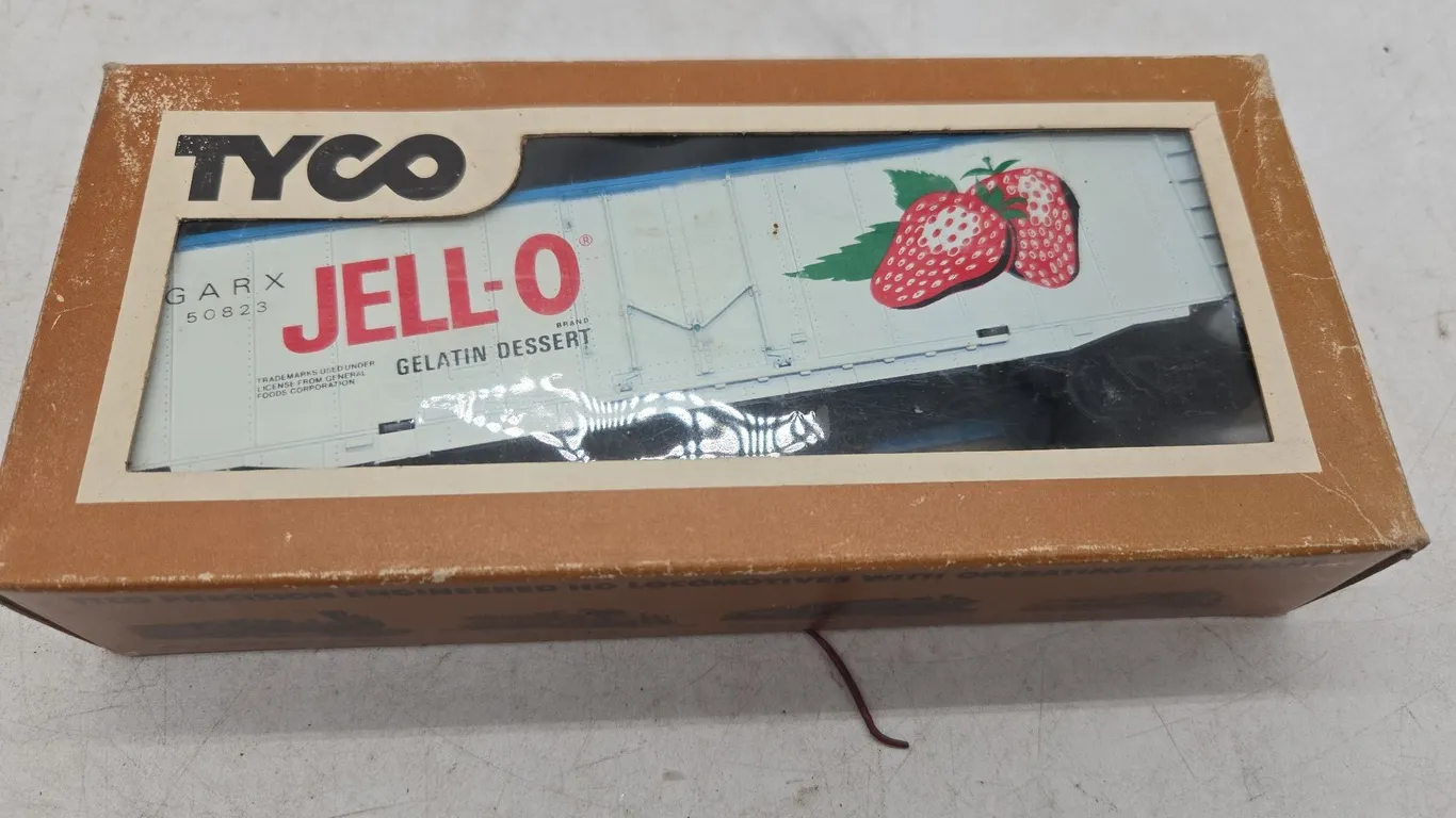 Vintage Tyco brand HO scale jello advertising car new in box