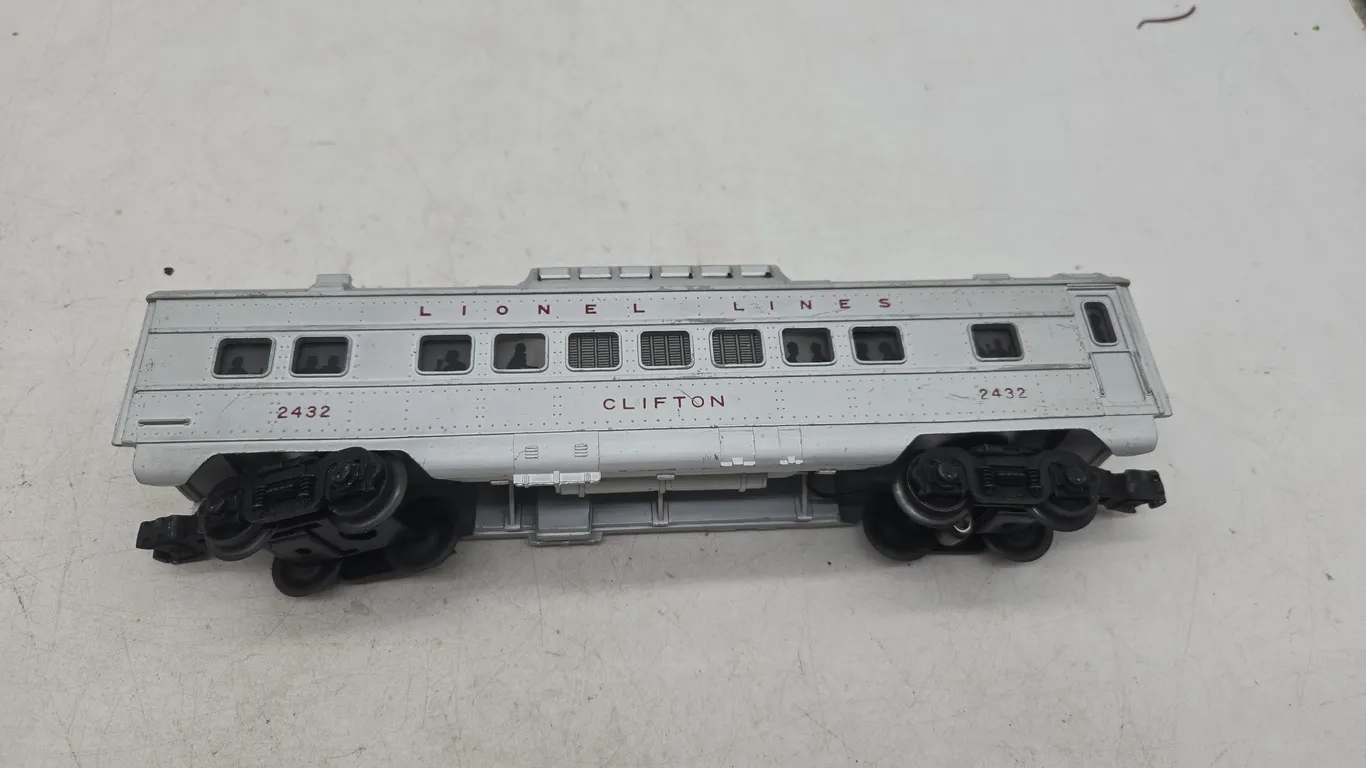 Vintage Lionel Clifton number 2432 illuminated passenger car