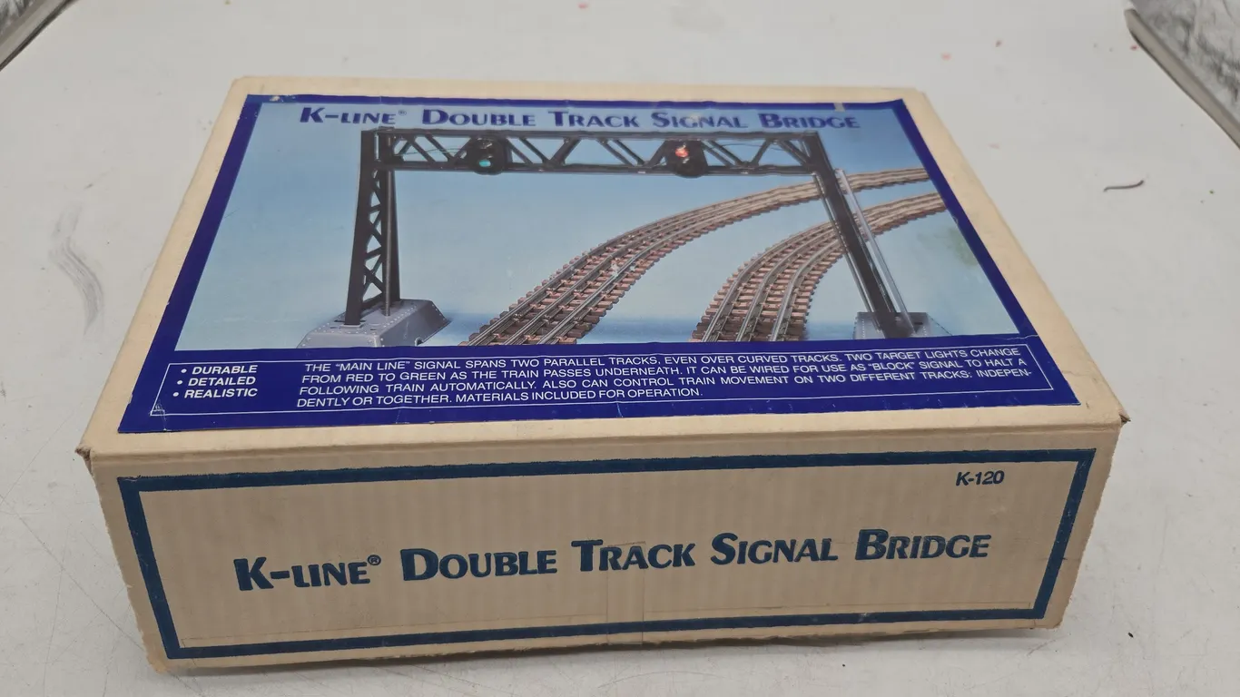 Vintage k line double track signal bridge in original box
