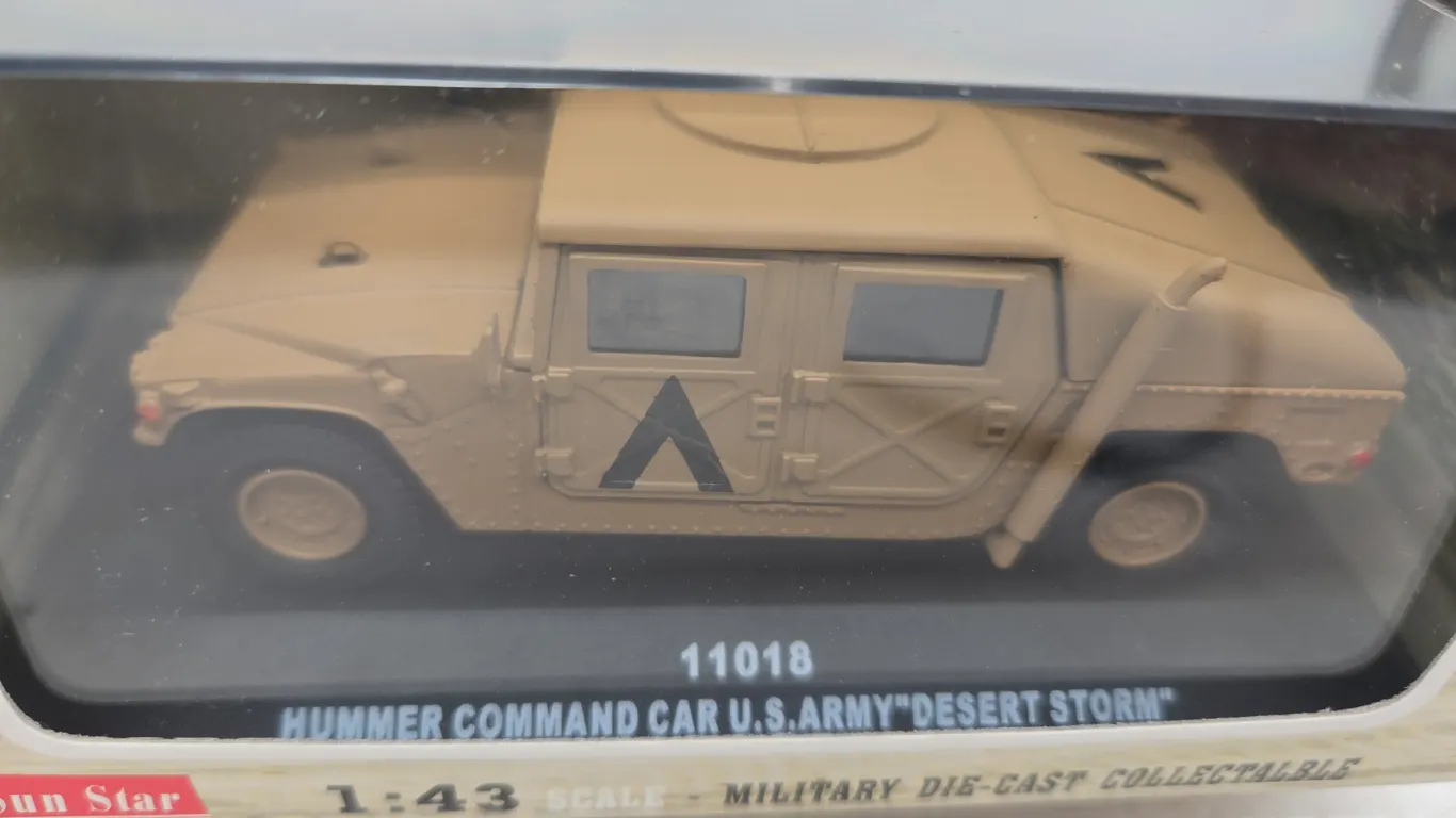 Sun star hammer command car US Army Desert Storm.