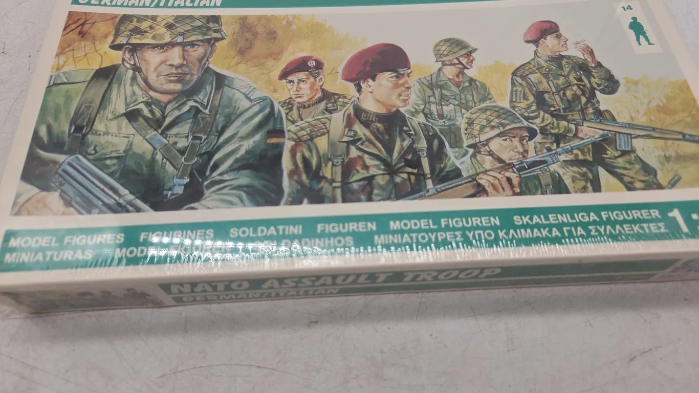 Vintage NATO assault troop figurines models new in box