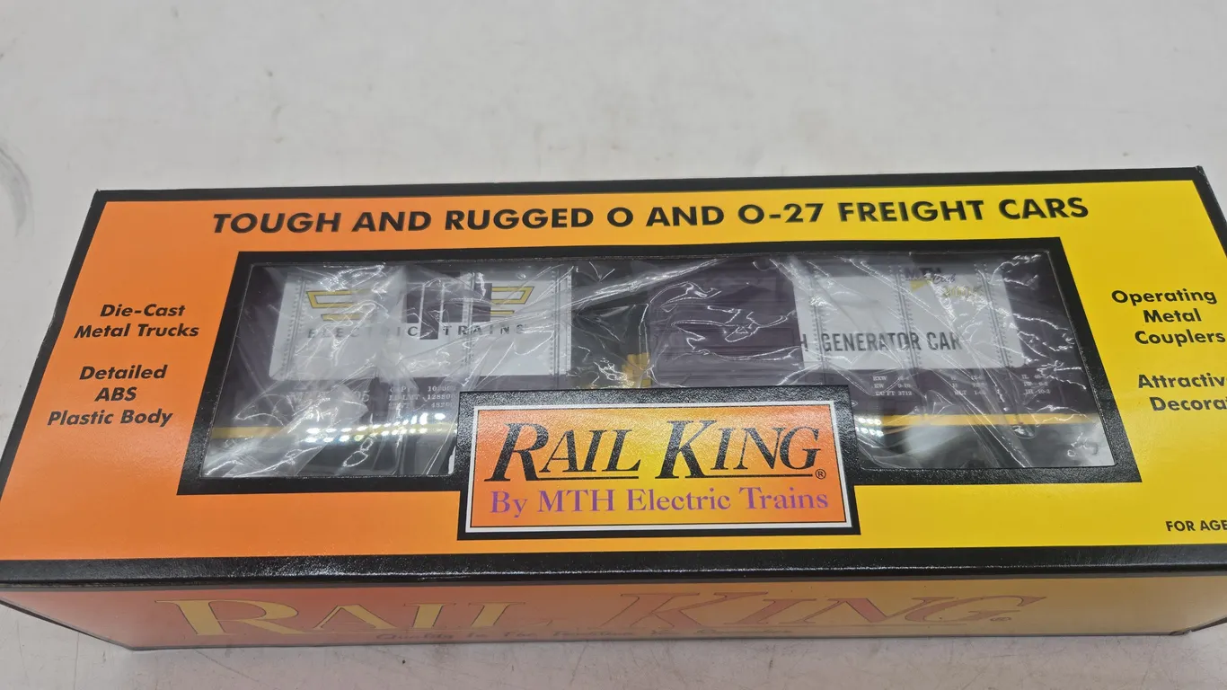 Vintage rail King rounded roof boxcar with generator new inbox