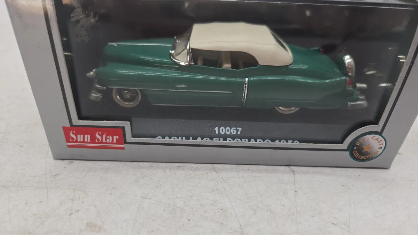 Vintage sunstar 1950 Cadillac eldorado convertible diecast collectibles car new and box