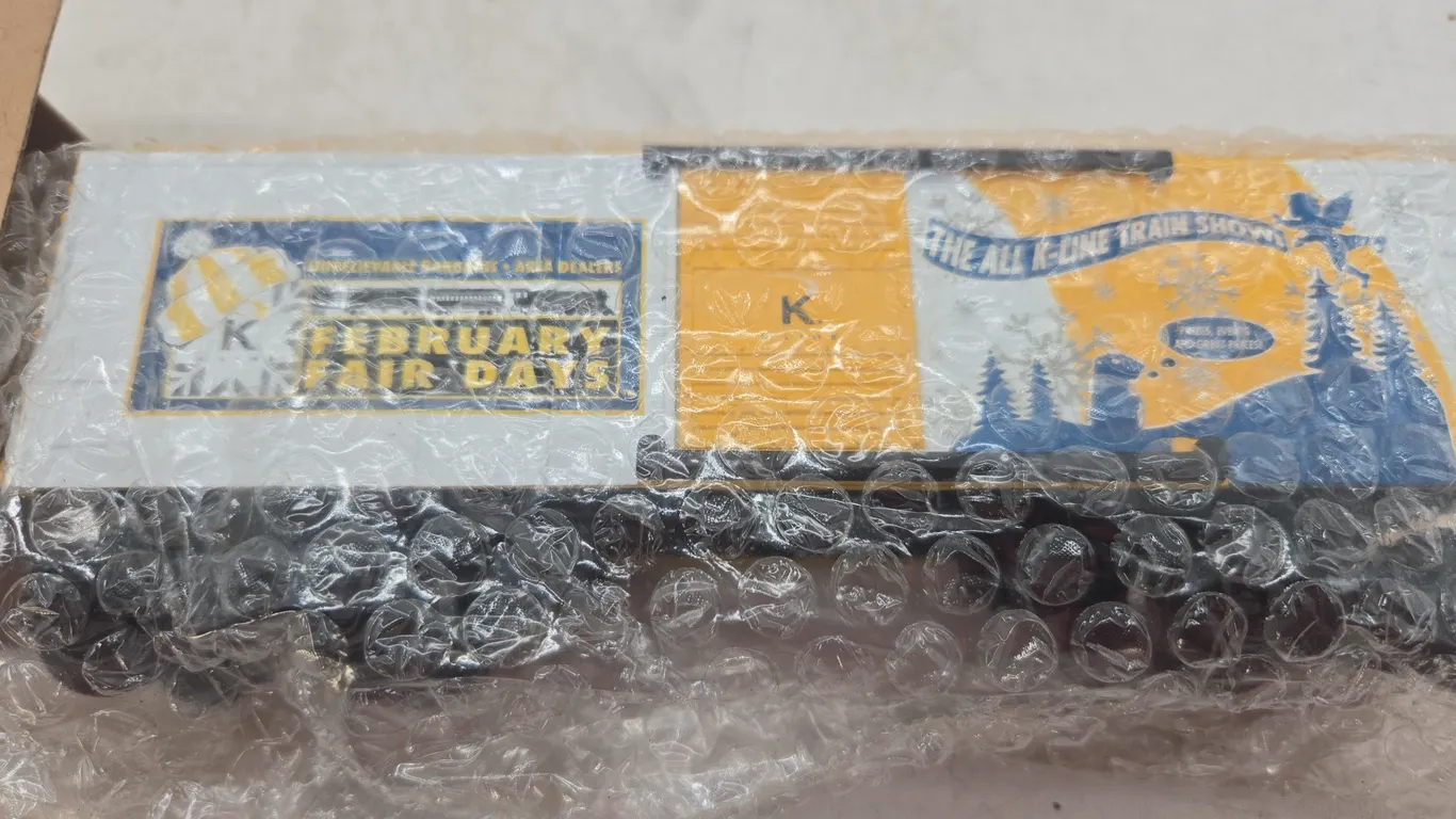 Vintage k line brand February Fair Days reefer car in original shipping box