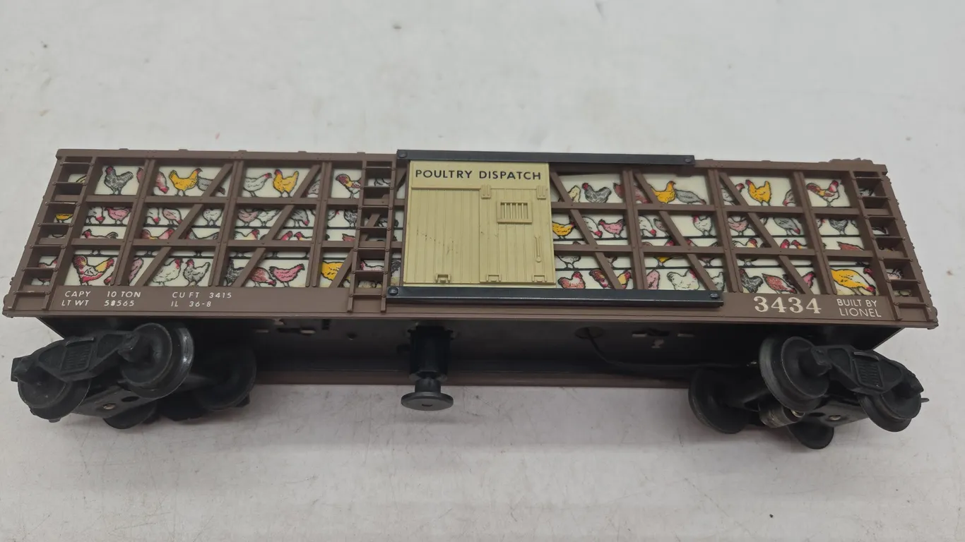 Vintage Lionel number 3434 poultry dispatch reefer car