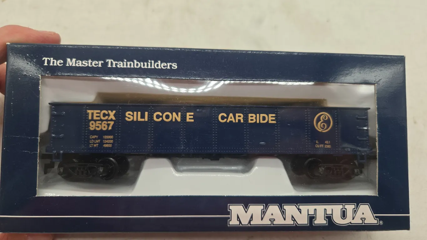 Vintage Manitou HO scale special train set Eastwood Short line gondola car new in original box