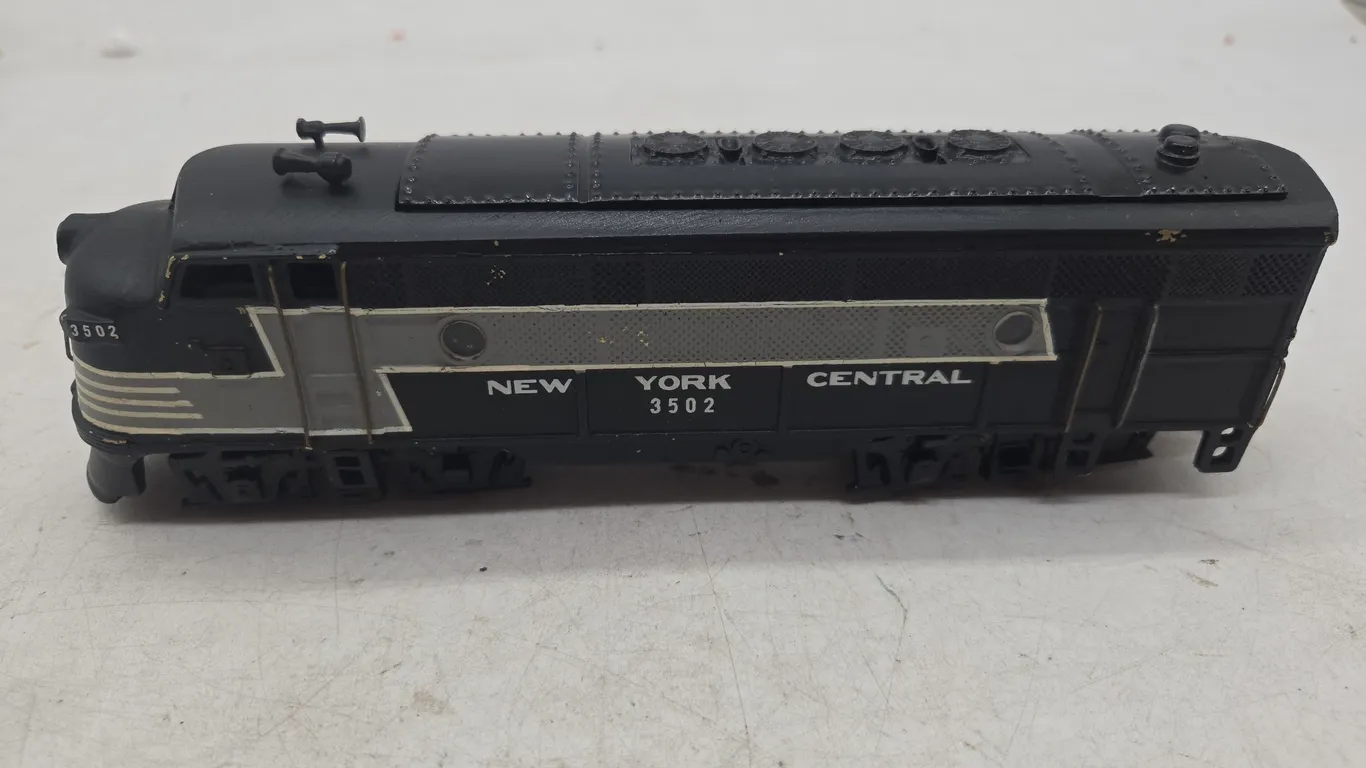 Vintage brass New York Central number 3502 dummy locomotive