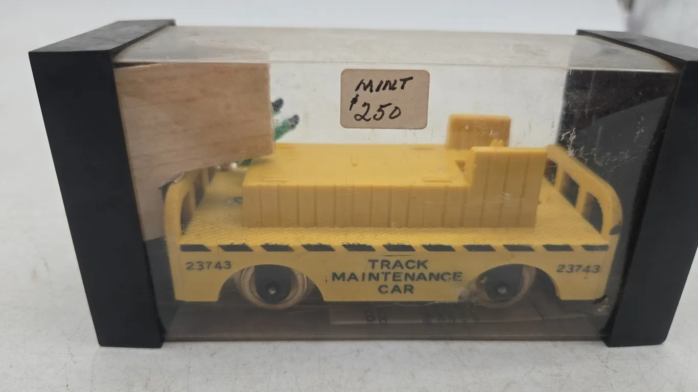 Vintage American flyer number 23743 track maintenance car new in package