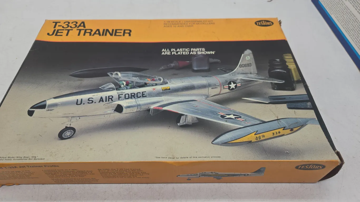 Vintage testers brand US Air Force jet trainer model new inbox