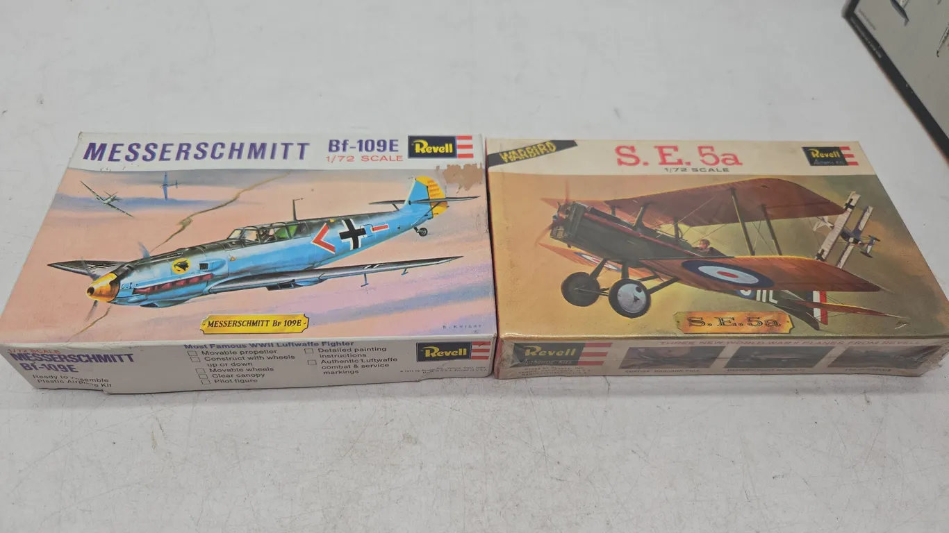 Vintage revell miniature airplane models new in boxes