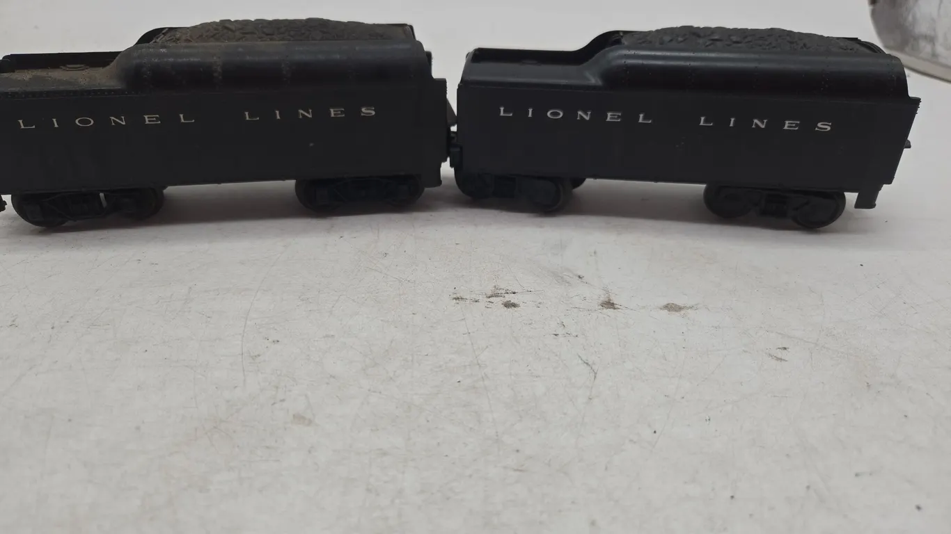 Vintage Lionel lines coal tenders