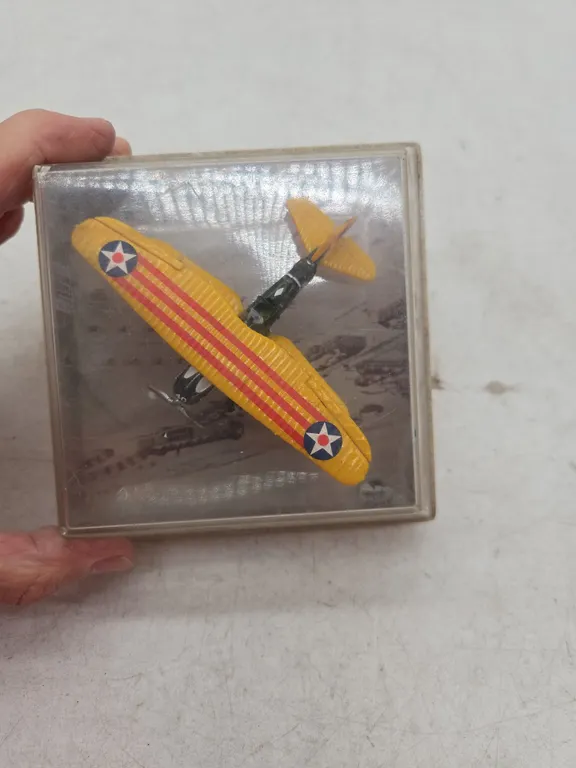 Vintage Cox showcased miniatures Curtis hawk biplane model new inbox