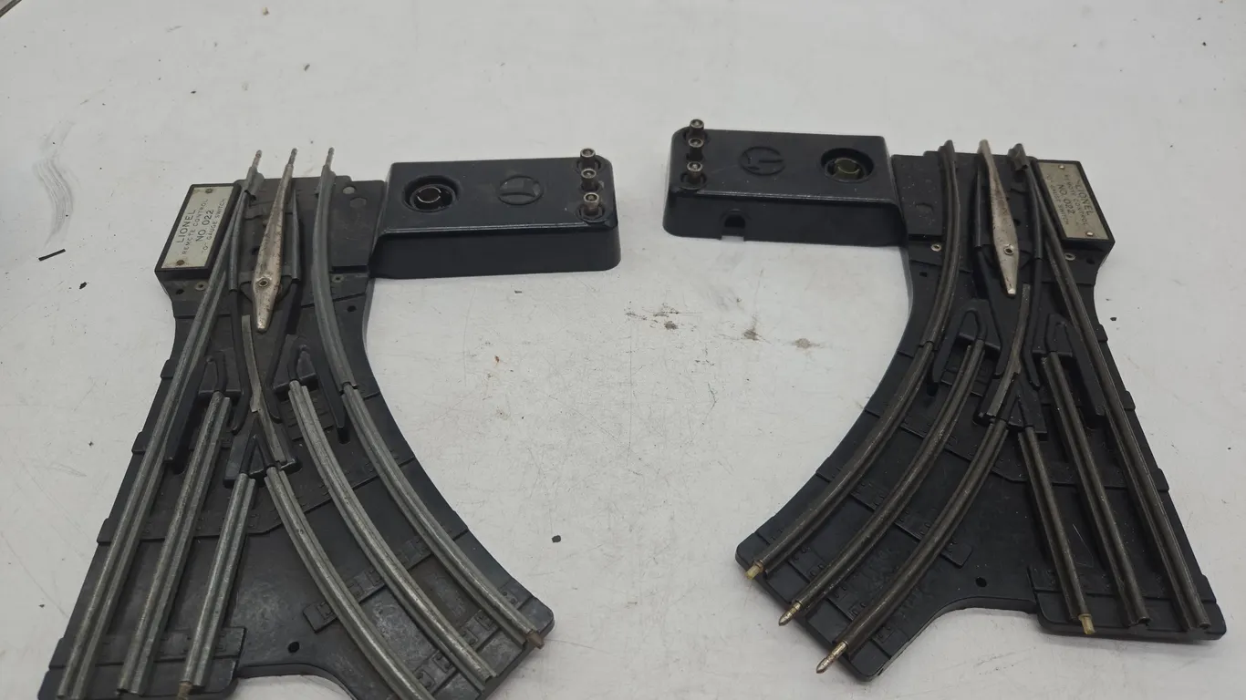 Set of Lionel number 022 remote controlled switches
