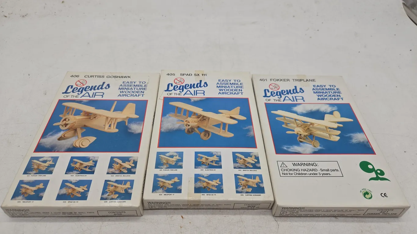 Vintage Legends of the air 401 folker trip plane models new in boxes