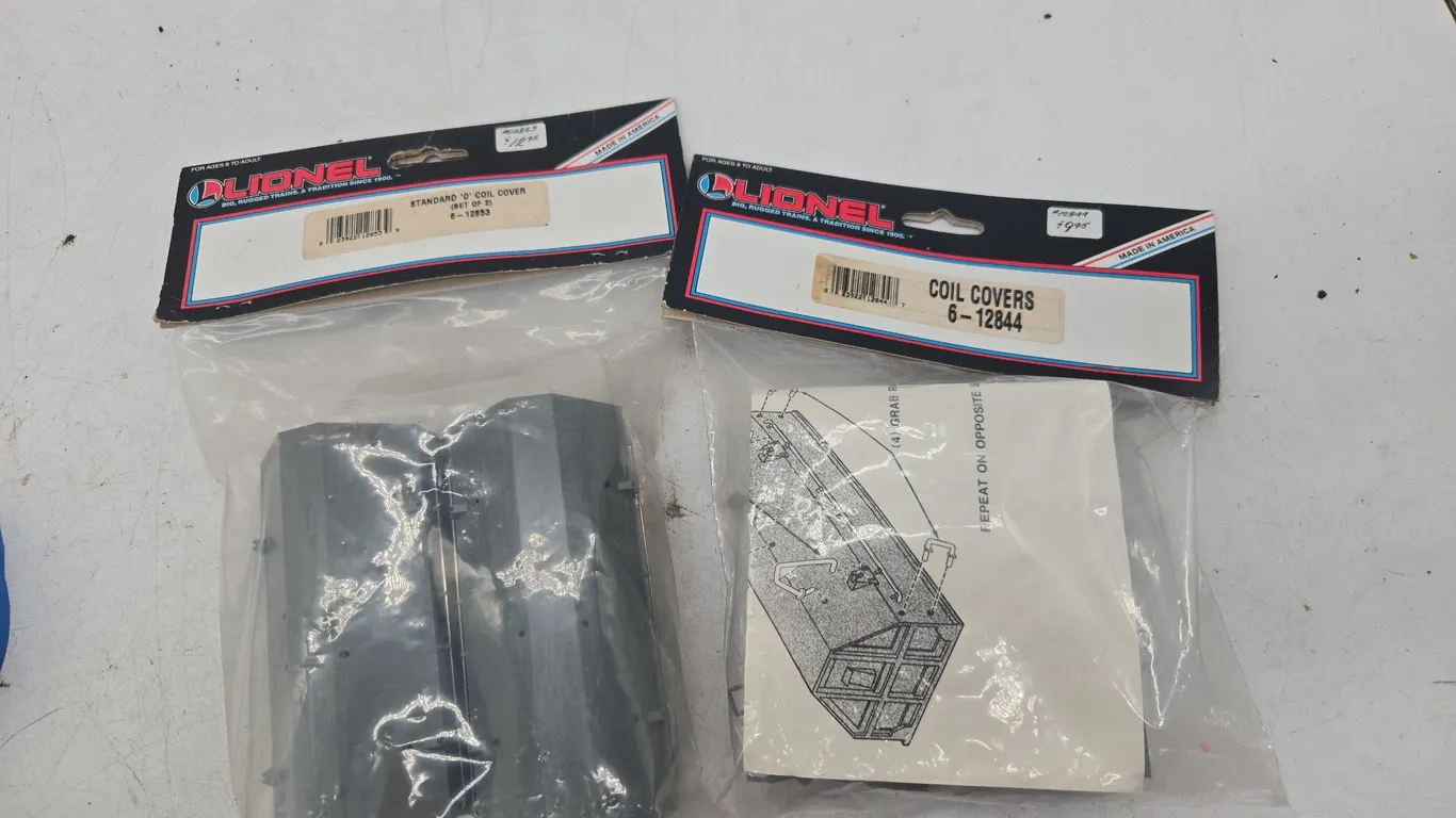Vintage Lionel standard coil covers new in packages