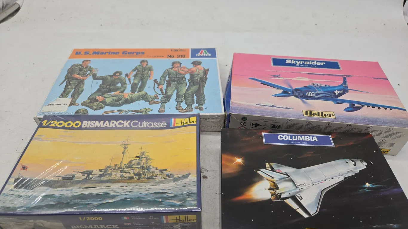 Assorted vintage models new in boxes