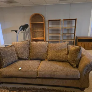 American standard brand three cushioned sofa couch