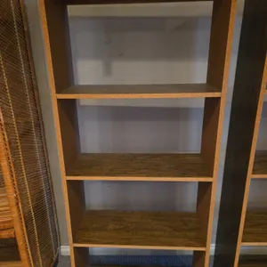 5 ft wooden shelving unit