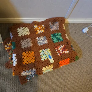 Vintage crocheted lap blanket