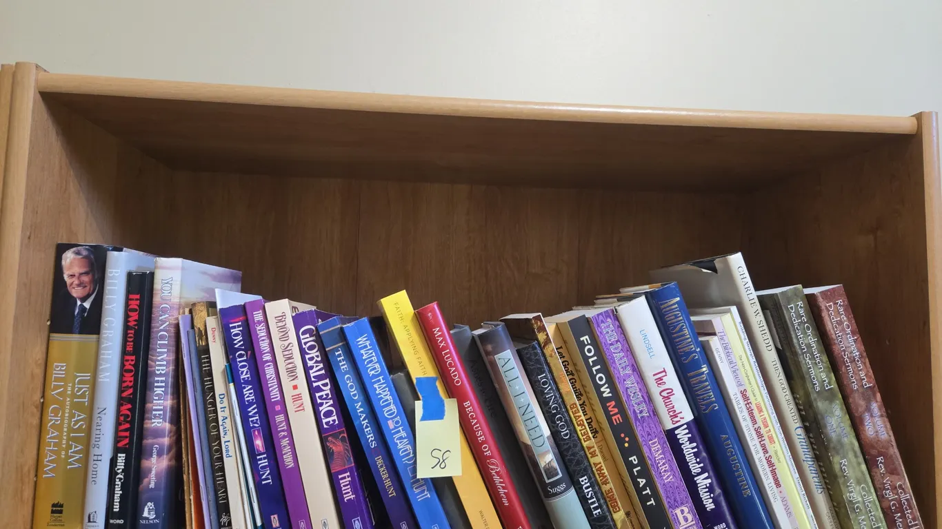 Assorted Christian books and reference material
