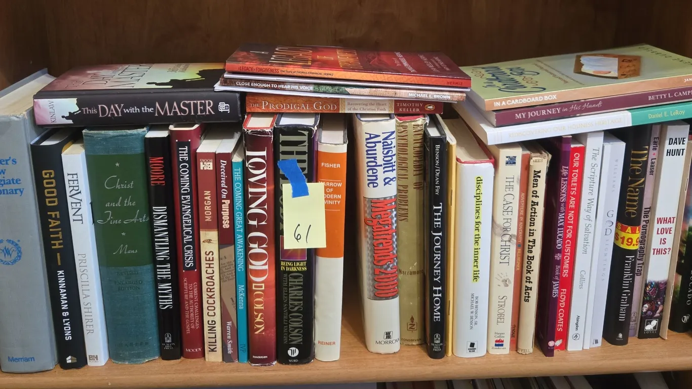 Assorted Christian reference material and books